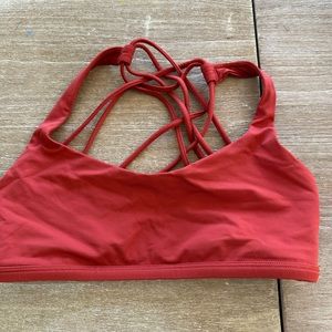 Lulu lemon size 6 sports bra in burnt orange or red